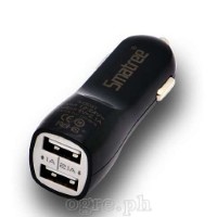 S-TC1 Dual USB Port AC Wall Charger / DC Car Adapter