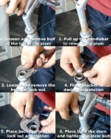 BFB-04HSM Bike Front Basket Fixing Bracket ~ Headset Nut Mount