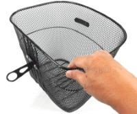 BSK-MM02BS Metal Mesh Basket with Full Set Mounting Hardware (Headset Bracket and Front Axle Support Bar)