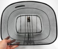BSK-MM02BS Metal Mesh Basket with Full Set Mounting Hardware (Headset Bracket and Front Axle Support Bar)