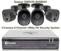 SWDVK-845804V 4-Camera 8-Channel 1080p HD Security System with 1Tb DVR (Refurbished Australian Surplus)