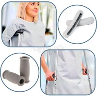 TB-2210G Heavy Duty Adjustable Aluminum Alloy Medical Axillary Crutches 1 Pair (1.0mm Thick Tubing)