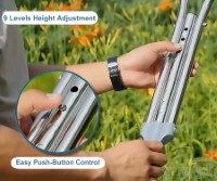 TB-2210G Heavy Duty Adjustable Aluminum Alloy Medical Axillary Crutches 1 Pair (1.0mm Thick Tubing)