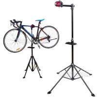 RS-100 Professional Bike Repair / Maintenance Stand with Collapsible 4-Legged Base and Quick-Release Adjustments