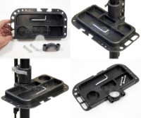 RS-100 Professional Bike Repair / Maintenance Stand with Collapsible 4-Legged Base and Quick-Release Adjustments