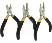 10038 3pcs Mini Pliers Set 115mm (4.5”)