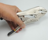 10048 Industrial Locking Pliers Flat Jaws 250mm (10”)