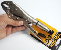 10049 Industrial Locking Pliers Curved Jaws 250mm (10”)