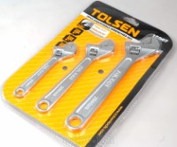 15007 3pcs Adjustable Wrenches Set (6”, 8”, 10”)