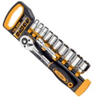 15151 12pcs 3/8″ Ratchet Handle with Sockets Set