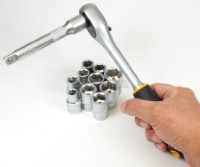 15152 12pcs 1/2″ Ratchet Handle With Sockets Set
