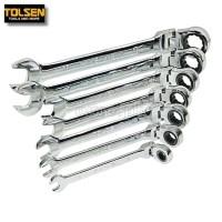 15259 7pcs Flexible Head Combination Ratchet Spanner Set