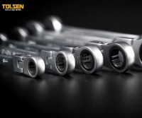 15259 7pcs Flexible Head Combination Ratchet Spanner Set