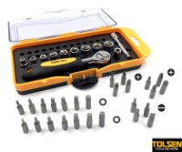 20035 38pcs 1/4" Drive Bits and Sockets Set