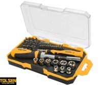 20041 42pcs 1/4" Drive Bits and Sockets Set