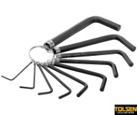 20051 10pcs Hex Key Set on Ring (1.5-10mm)