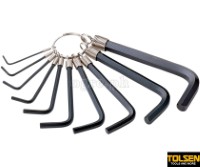 20051 10pcs Hex Key Set on Ring (1.5-10mm)