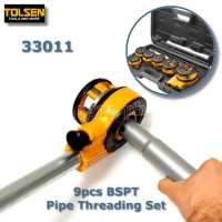 33011 9pcs BSPT Pipe Threading Set