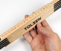 35046 Folding Wood Metric Ruler 2m