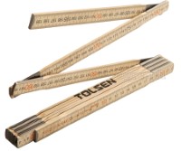 35046 Folding Wood Metric Ruler 2m