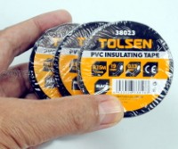 38023 PVC Insulating Tape Black 19mm Pack of 3 Rolls