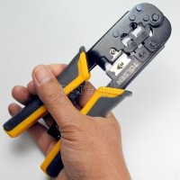 38054 Industrial Ratchet Modular Network Crimping Pliers