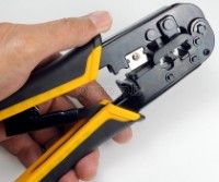 38054 Industrial Ratchet Modular Network Crimping Pliers