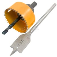 75868 3pcs Door Lock Hole Saw Set