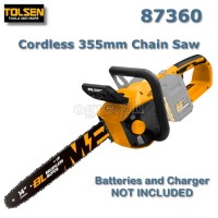 20v Cordless 355mm Brushless Chain Saw (Battery and Charger NOT INCLUDED)