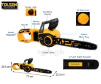 20v Cordless 355mm Brushless Chain Saw (Battery and Charger NOT INCLUDED)