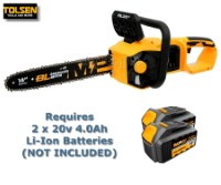 20v Cordless 355mm Brushless Chain Saw (Battery and Charger NOT INCLUDED)