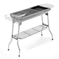 HF-JW001 Foldable Stainless Steel Barbecue Grill (Deluxe Full Set Edition with Storage Bag)