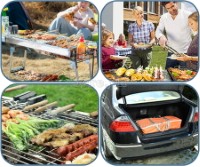 HF-JW001 Foldable Stainless Steel Barbecue Grill (Deluxe Full Set Edition with Storage Bag)