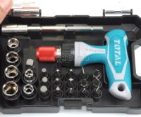 TACSD30186 24 Pcs T-Handle Ratchet with Bits Set