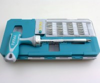 TACSD30256 T-Handle Ratchet with Bits 25 Pcs Set
