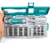 TACSD30336 33Pcs Ratchet Screwdriver Plus Bits Set