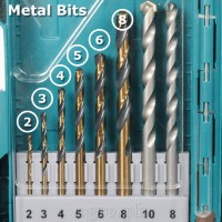 TACSDL11601 16 Pcs Assorted Drill Bits Set