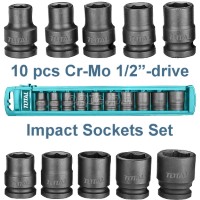 THISTD12101 1/2”-Drive Industrial Impact Sockets Set 10pcs