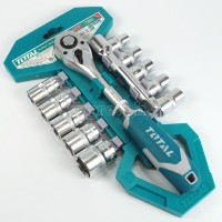 THT141121 12pcs 1/2″ Drive Ratchet Handle with Sockets Set