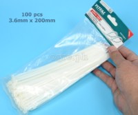 THTCT2001 Pack of 100pcs Cable Ties 3.6 x 200mm