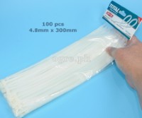 THTCT3001 Pack of 100pcs Cable Ties 4.8 x 300mm
