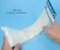 THTCT3001 Pack of 100pcs Cable Ties 4.8 x 300mm