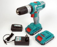 TIDLI20025 Cordless Impact Drill Set (with 2 x 20V Lithium-Ion Batteries and Charger)