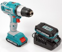 TIDLI20031 Cordless Impact Drill Set (with 2 x 20V Lithium-Ion Batteries and Charger)