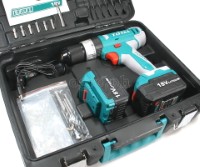 TIDLI228180 Cordless Impact Drill Set 18V Li-Ion