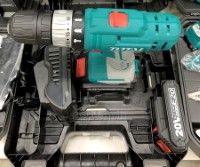 TIDLIE2001 Cordless Impact Drill Set (with 2 x 20V Lithium-Ion Batteries and Charger))