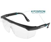TSP301 Polycarbonate Safety Goggles (Black Frame/Clear Screen)