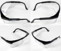 TSP301 Polycarbonate Safety Goggles (Black Frame/Clear Screen)