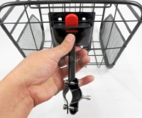 BFB-02HSM Bike Basket Quick Release Fixing Bracket ~ Clamp-on Stem Mount (Basket Holder Only)