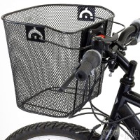 BSK-MM01QR Removable Metal Mesh Basket with Quick-Release Handlebar Mount